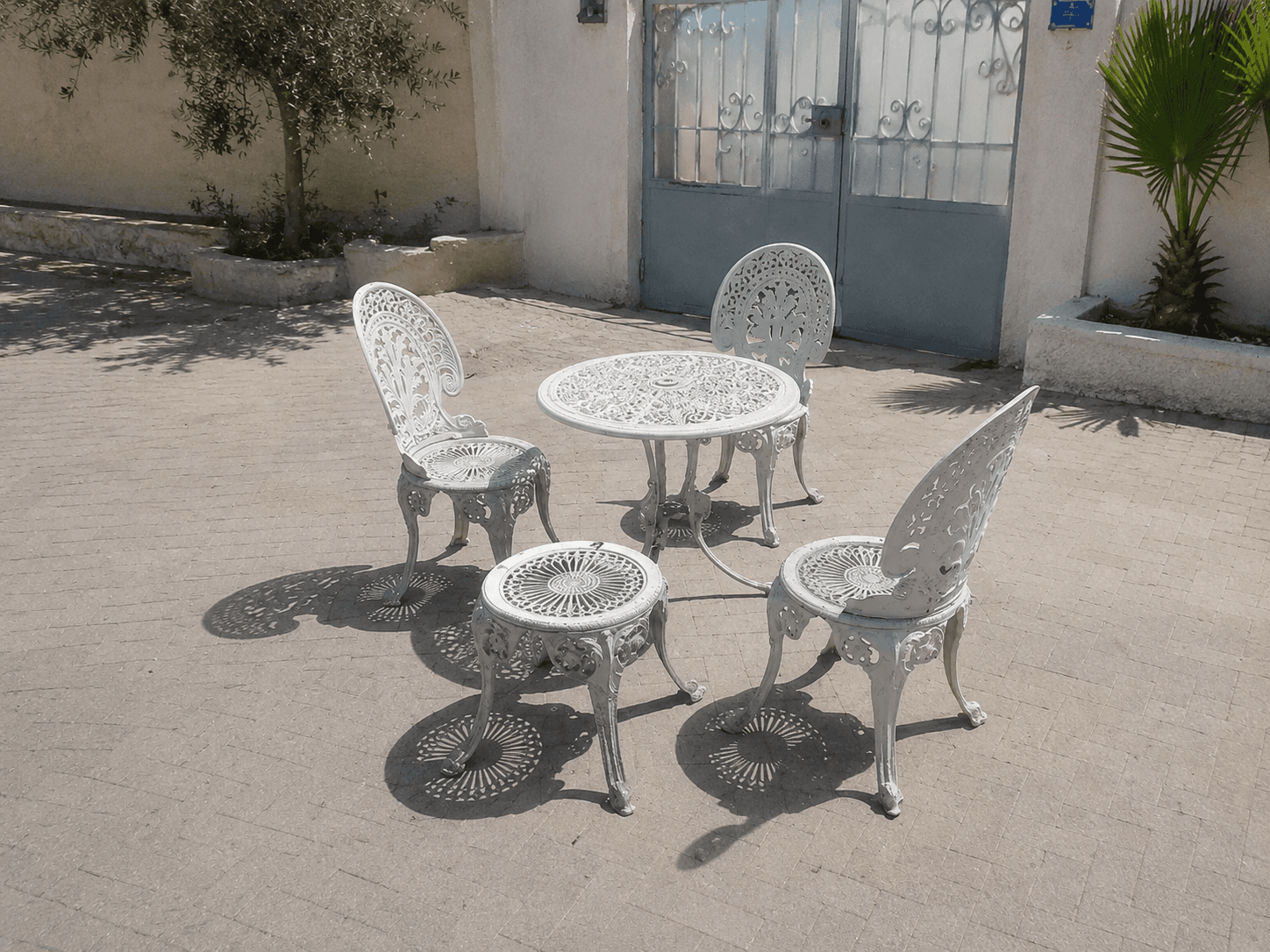 Salon de jardin en aluminium