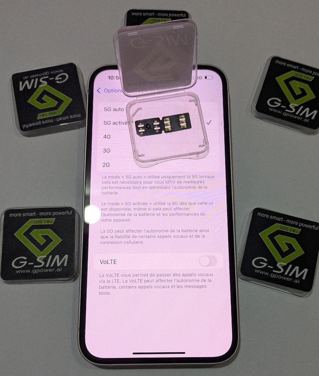 G-sim unlock block operateur